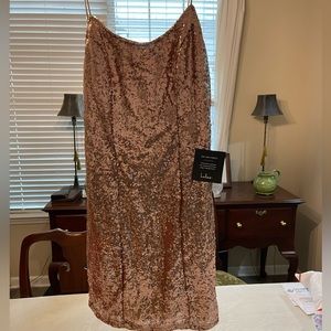Lulu’s Bring It Rose Good Sequin Bodycon Mini Dress